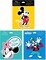 Disney Pack of 3 Stickers for Water Bottles, Planners, Notebooks